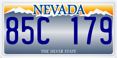 NV license plate 85C179