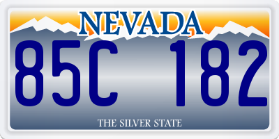 NV license plate 85C182