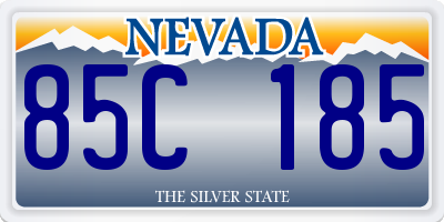 NV license plate 85C185
