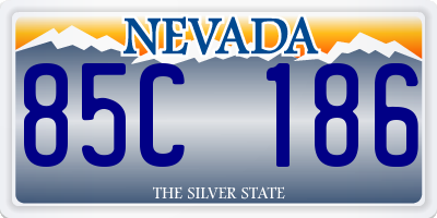 NV license plate 85C186