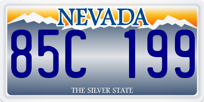 NV license plate 85C199