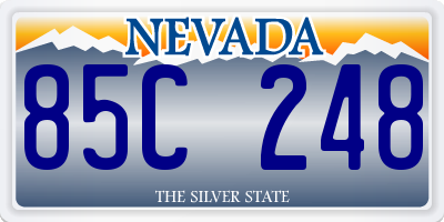 NV license plate 85C248