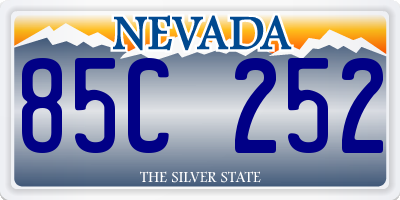 NV license plate 85C252