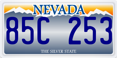 NV license plate 85C253