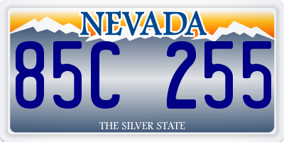 NV license plate 85C255