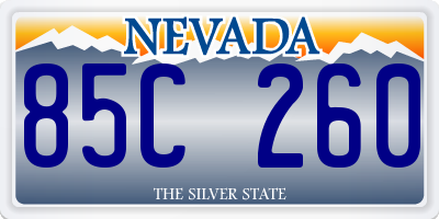 NV license plate 85C260