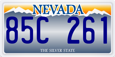 NV license plate 85C261