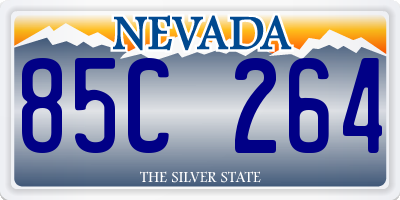 NV license plate 85C264