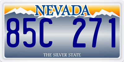NV license plate 85C271