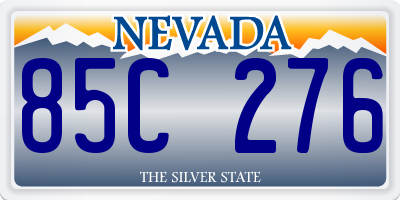NV license plate 85C276