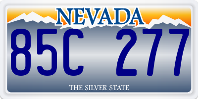 NV license plate 85C277