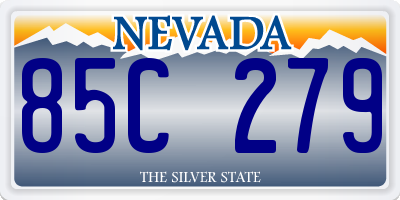 NV license plate 85C279