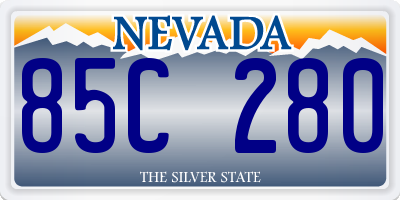 NV license plate 85C280