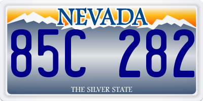 NV license plate 85C282