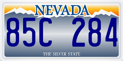 NV license plate 85C284