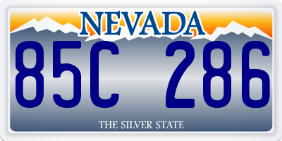 NV license plate 85C286