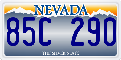NV license plate 85C290