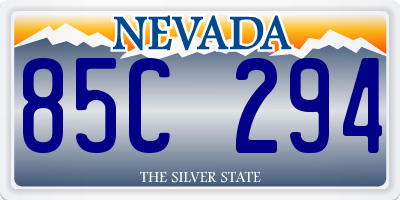 NV license plate 85C294