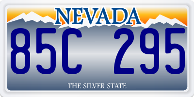 NV license plate 85C295
