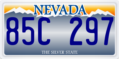 NV license plate 85C297