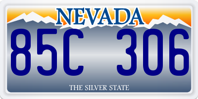 NV license plate 85C306