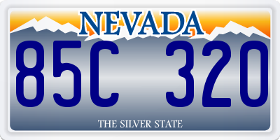 NV license plate 85C320