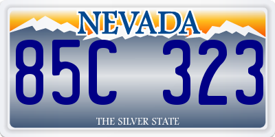 NV license plate 85C323