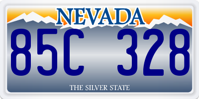 NV license plate 85C328