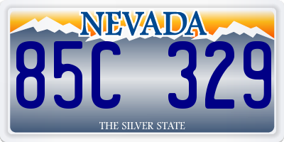 NV license plate 85C329