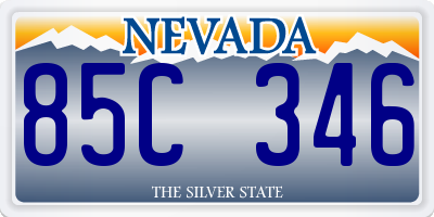 NV license plate 85C346