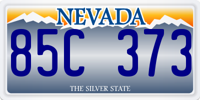 NV license plate 85C373