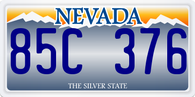 NV license plate 85C376