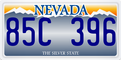NV license plate 85C396