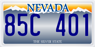 NV license plate 85C401