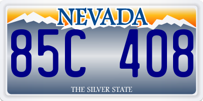 NV license plate 85C408