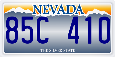 NV license plate 85C410