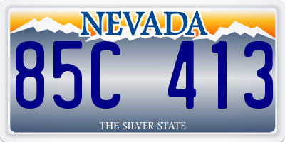 NV license plate 85C413