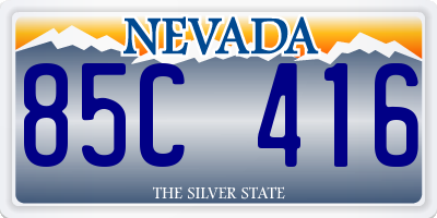 NV license plate 85C416