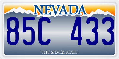 NV license plate 85C433