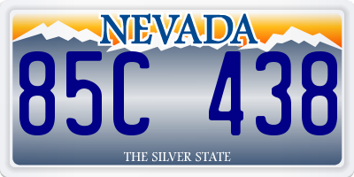NV license plate 85C438