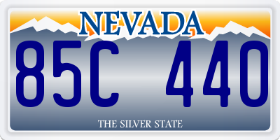 NV license plate 85C440