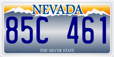 NV license plate 85C461