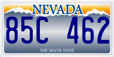 NV license plate 85C462