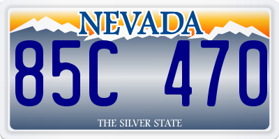 NV license plate 85C470