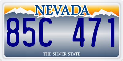 NV license plate 85C471