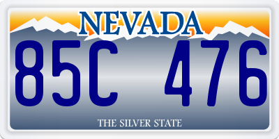 NV license plate 85C476
