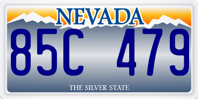NV license plate 85C479