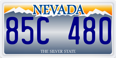 NV license plate 85C480