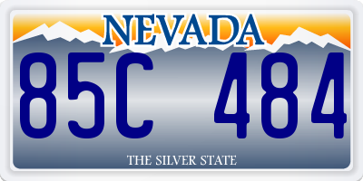 NV license plate 85C484
