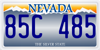 NV license plate 85C485